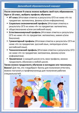 Дальнейший образовательный маршрут