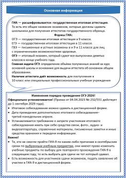 Основная информация ОГЭ-2026